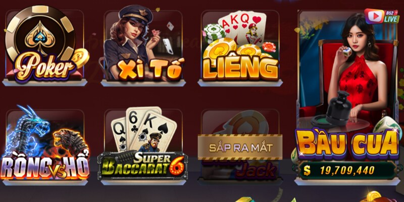 Thiên đường trò chơi game bài đồ sộ tại B52 Club