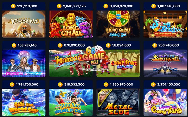 Hàng trăm tựa game nổ hũ, slot có tại nhà cái